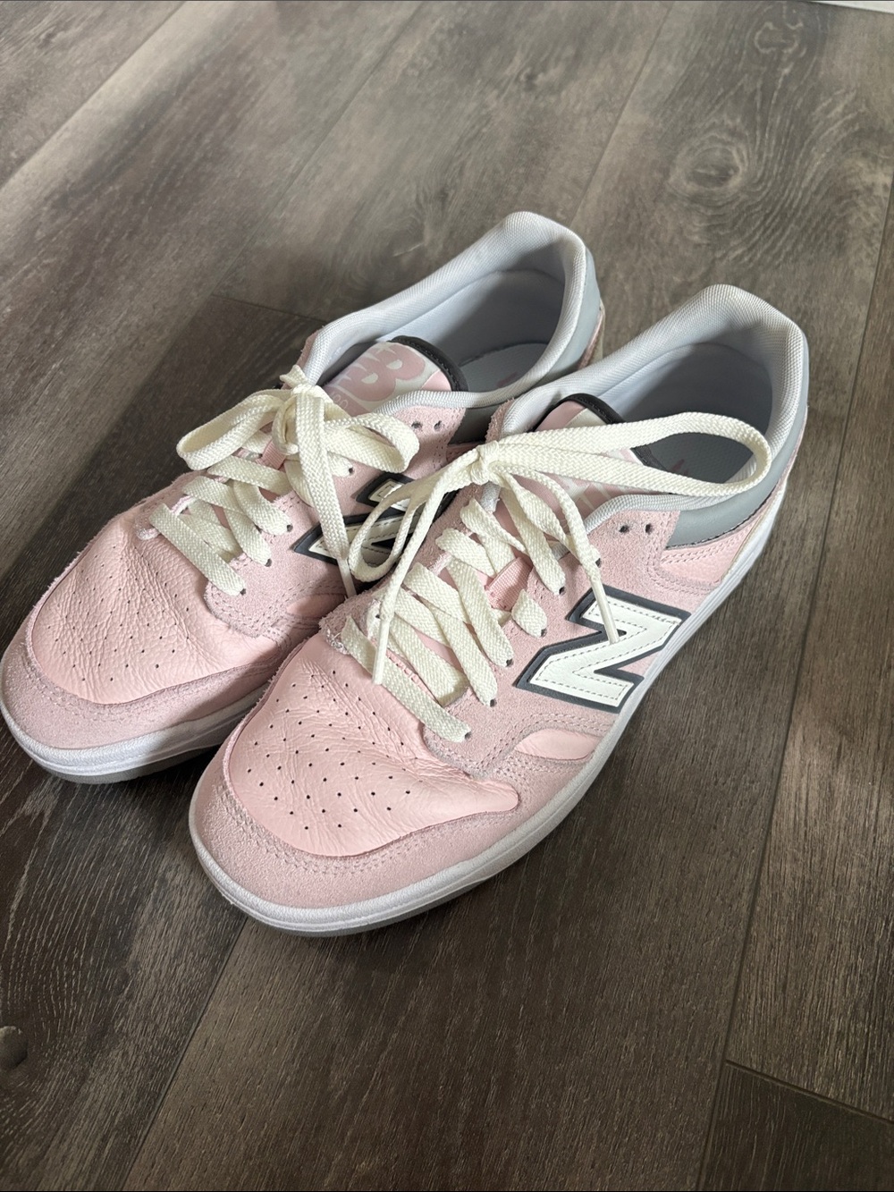 New Balance Light Pink and White Women's Sneakers